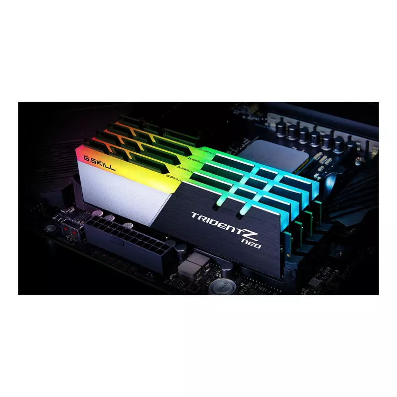 G.Skill Trident Z Neo 128GB (4x32GB) DDR4 3600MHz CL18 Desktop Memory Kit - Black/Silver RGB