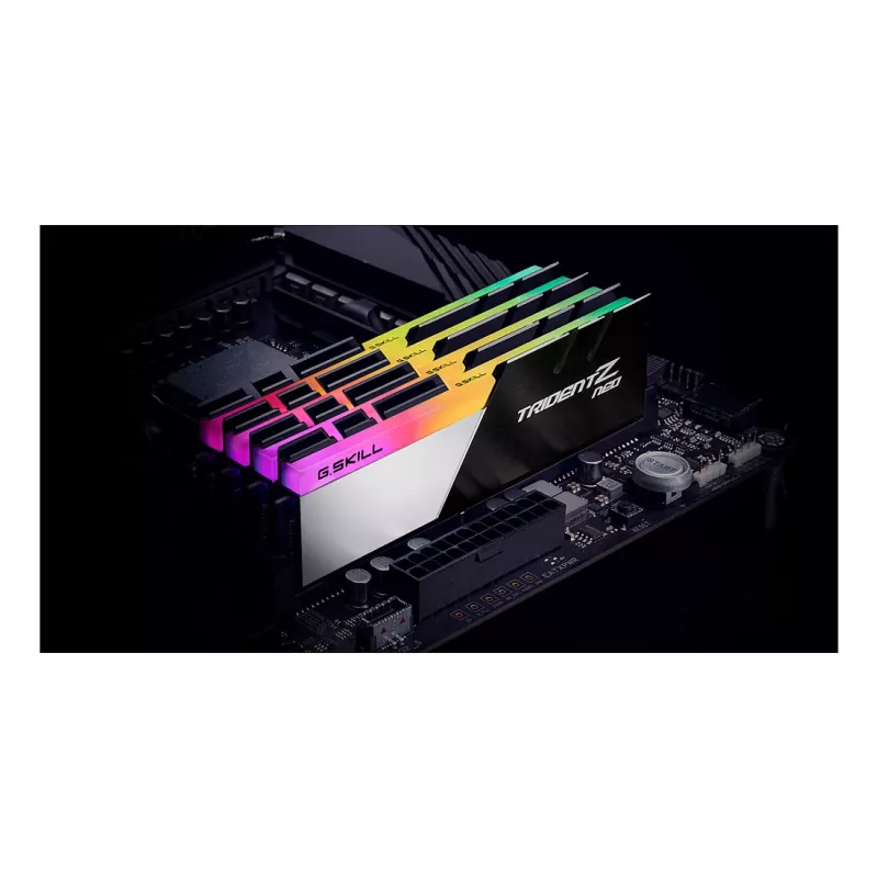 G.Skill Trident Z Neo 128GB (4x32GB) DDR4 3600MHz CL18 Desktop Memory Kit - Black/Silver RGB