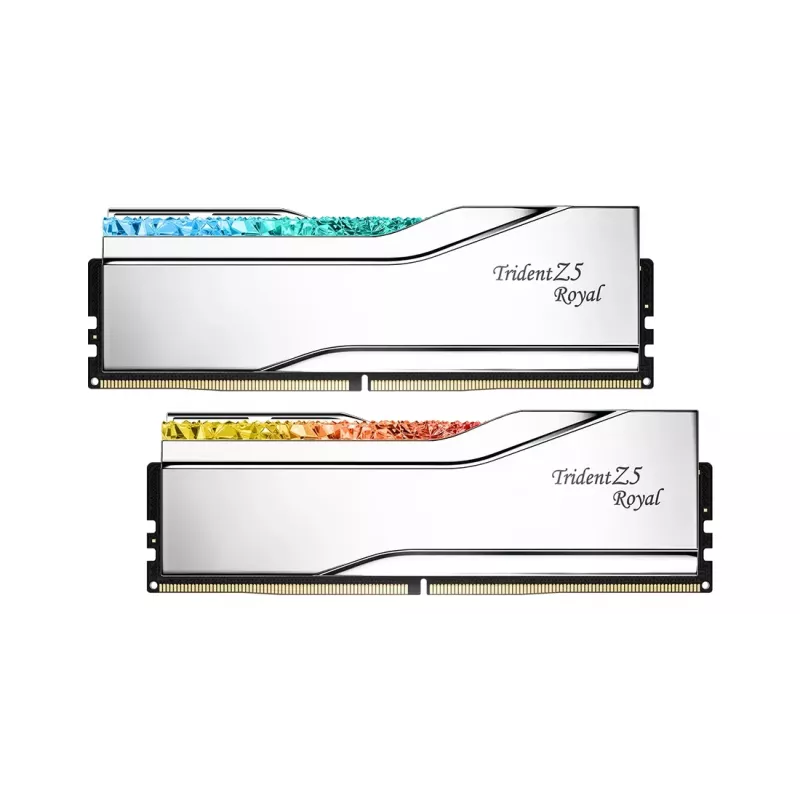 G.Skill Trident Z5 Royal RGB 48GB (2x24GB) DDR5-8400 CL40 Desktop Memory Kit - Polished Silver