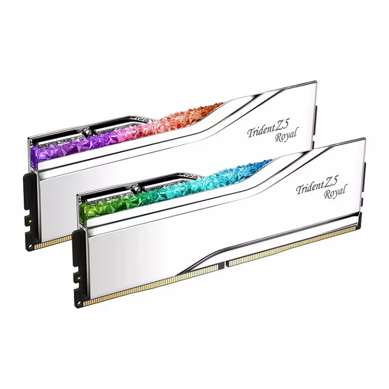 G.Skill Trident Z5 Royal RGB 48GB (2x24GB) DDR5-8400 CL40 Desktop Memory Kit - Polished Silver