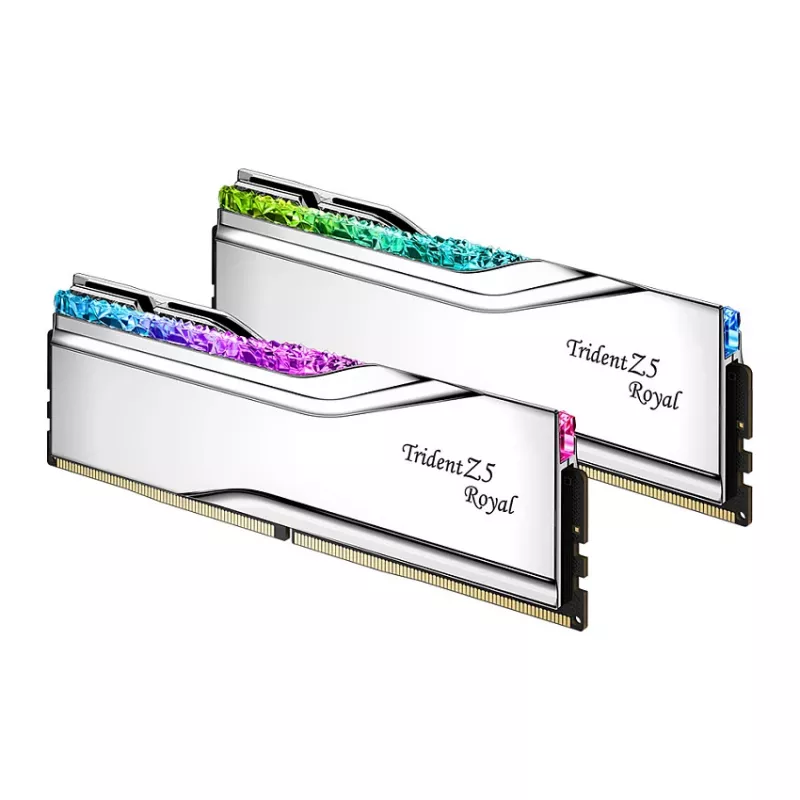 G.Skill Trident Z5 Royal RGB 48GB (2x24GB) DDR5-8400 CL40 Desktop Memory Kit - Polished Silver
