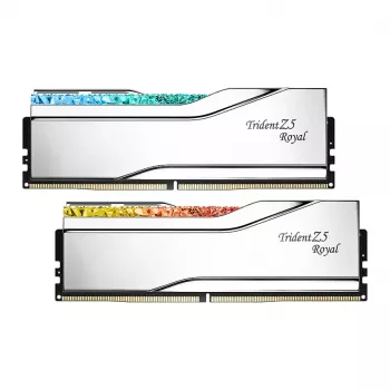 G.Skill Trident Z5 Royal RGB 48GB (2x24GB) DDR5-8400 CL40 Desktop Memory Kit - Polished Silver