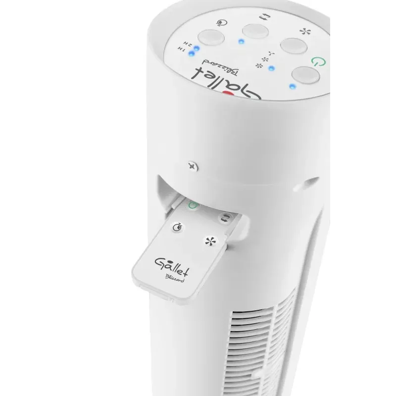Gallet GALVEN82T Tower Fan 45W 23cm 3 Speeds Oscillation Remote Control White