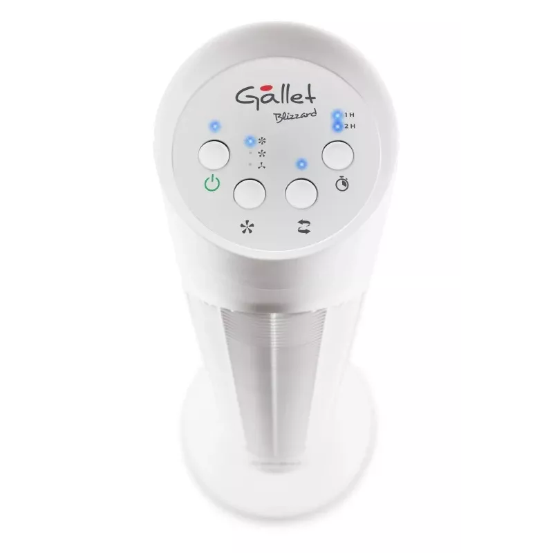 Gallet GALVEN82T Tower Fan 45W 23cm 3 Speeds Oscillation Remote Control White