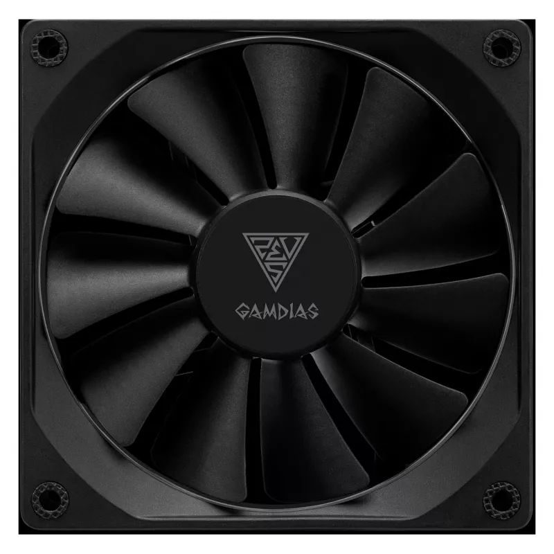 GAMDIAS AEOLUS M3-1201 ARGB Case Fan - 120mm, PWM, Hydraulic Bearing, Black