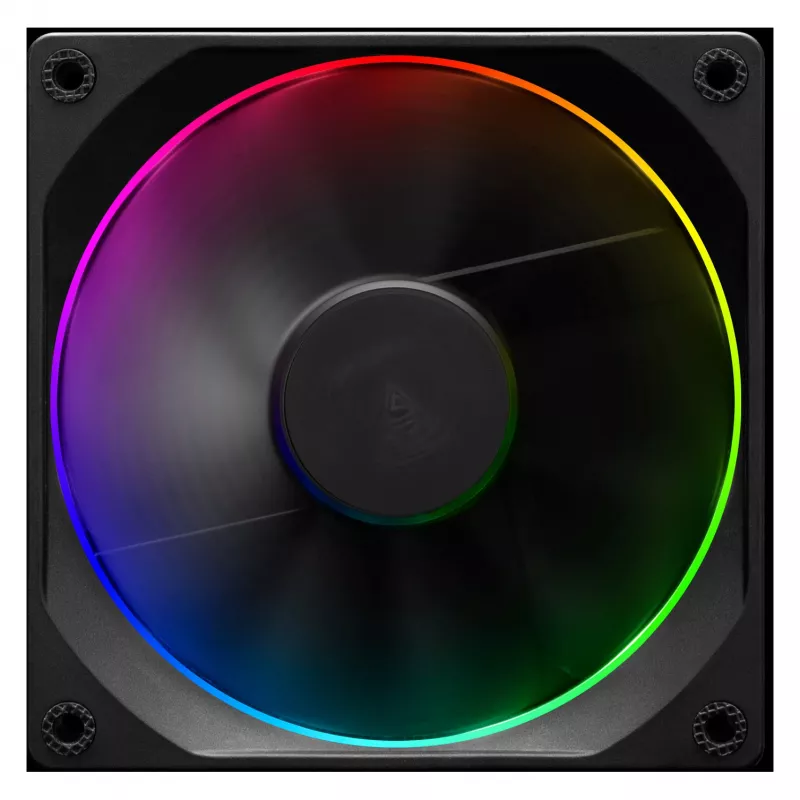 GAMDIAS AEOLUS M3-1201 ARGB Case Fan - 120mm, PWM, Hydraulic Bearing, Black