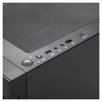 Gamdias Talos E3 Mesh RGB Mid Tower ATX Case with Tempered Glass Panels (Black)