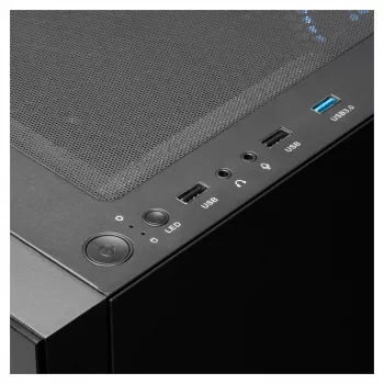 GAMDIAS Talos E3 RGB Mid Tower ATX Case with Tempered Glass Panel (Black)