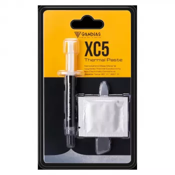 GAMDIAS XC5 Thermal Paste 4g Grey High Performance 10.5 W/mK Non-Conductive Syringe