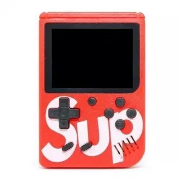 GameBox R1 8-bit Portable Retro Game Console with 400 Games 3 inch LCD TV RCA Cable Red