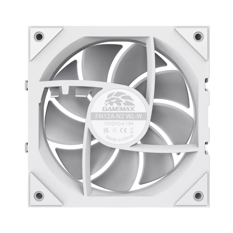 Gamemax FN12A-N2 WL-W Case Fan White