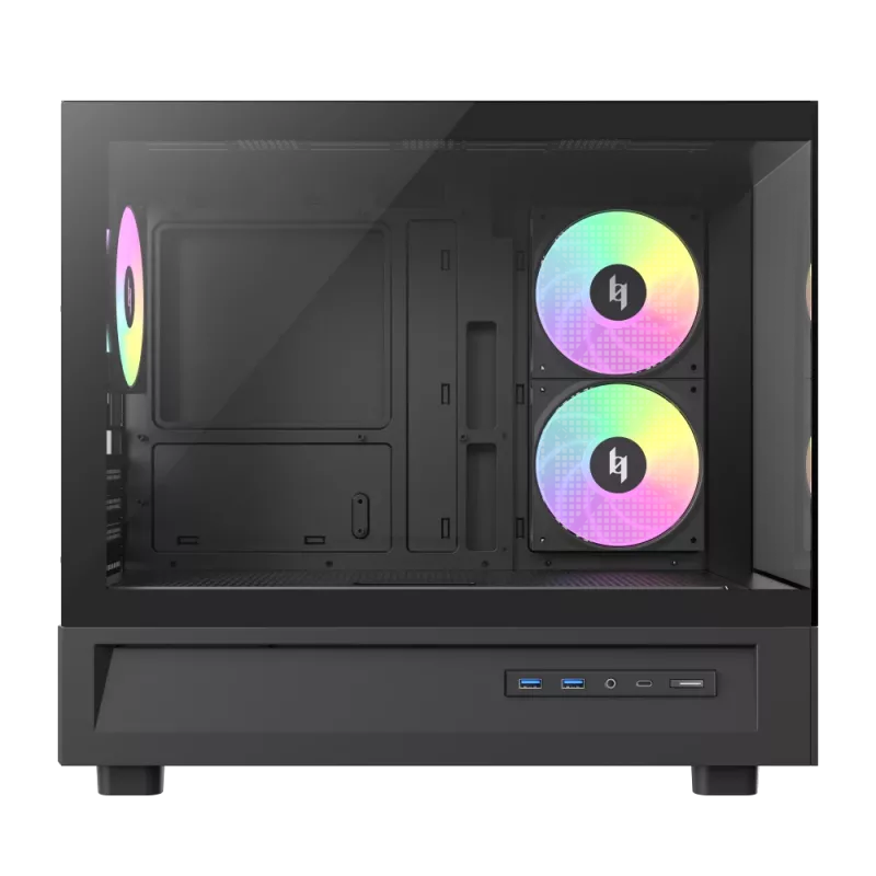 GAMEMAX NEX C31 BK Mid-Tower PC Case, MATX/BTF, Black