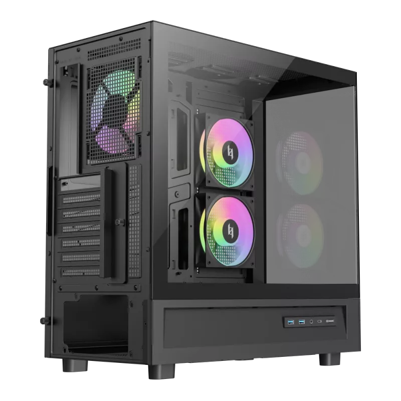 Gamemax NEX C51 BK ATX/BTF Computer Case