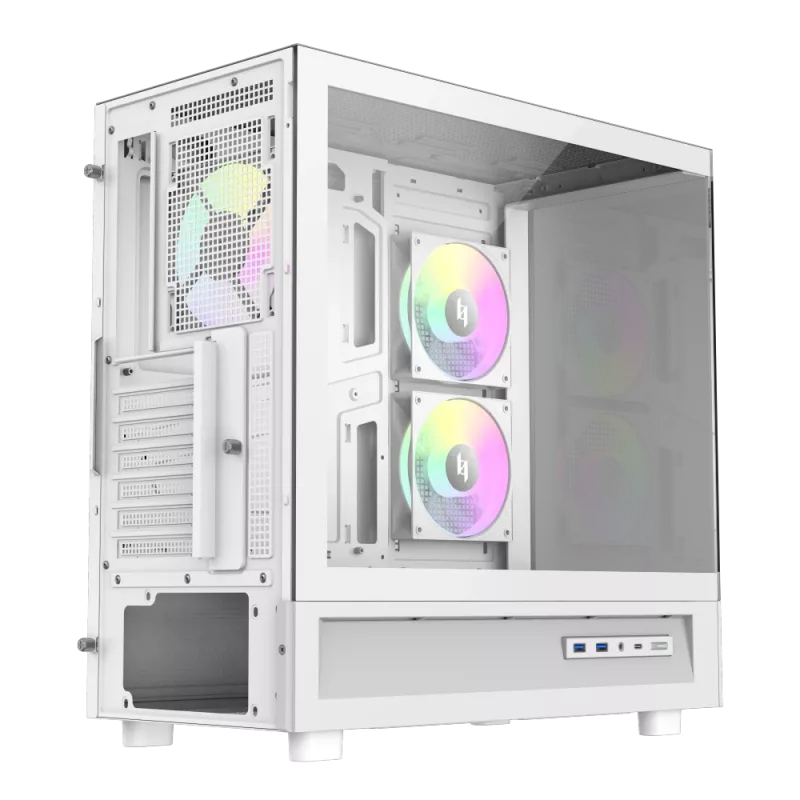 Gamemax NEX C51 WH ATX/BTF Mid Tower PC Case White
