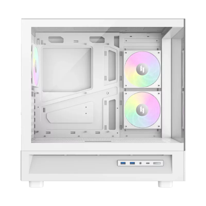 Gamemax NEX C51 WH ATX/BTF Mid Tower PC Case White