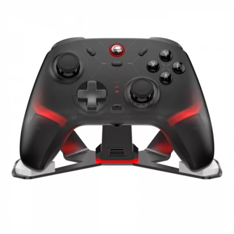 GameSir Cyclone 2 Tri-Mode Wireless Gaming Controller with Hall Effect Sticks and Triggers, RGB Lighting, Programmable Back Buttons, 6-Axis Gyro, 20h Battery - Black