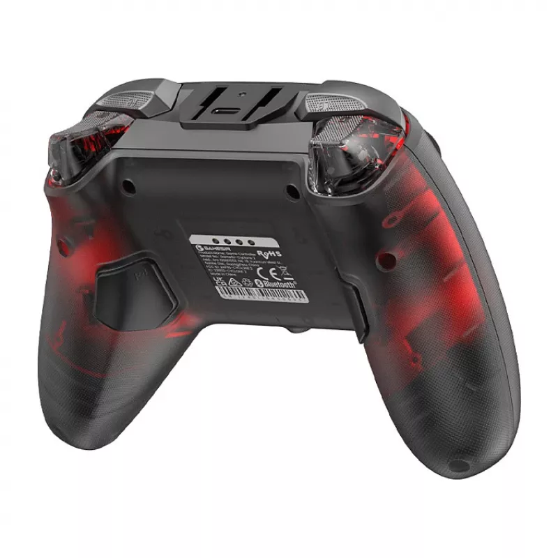 GameSir Cyclone 2 Tri-Mode Wireless Gaming Controller with Hall Effect Sticks and Triggers, RGB Lighting, Programmable Back Buttons, 6-Axis Gyro, 20h Battery - Black