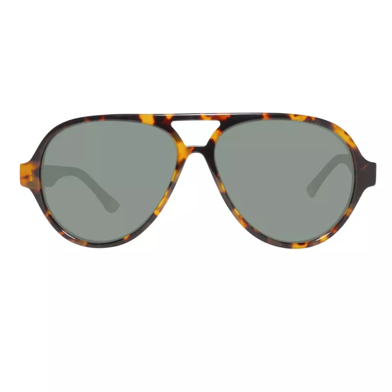 GANT GRS2003TOBLK2 Men's Rectangular Sunglasses - Black Frame, Grey Lens, 58mm