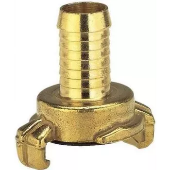 Gardena 7104-20 Hose Connector for 13 mm (1/2 inch) and 15 mm (5/8 inch) Hoses, Quick-Connect, Frost-Proof, UV-Resistant, Grey/Orange