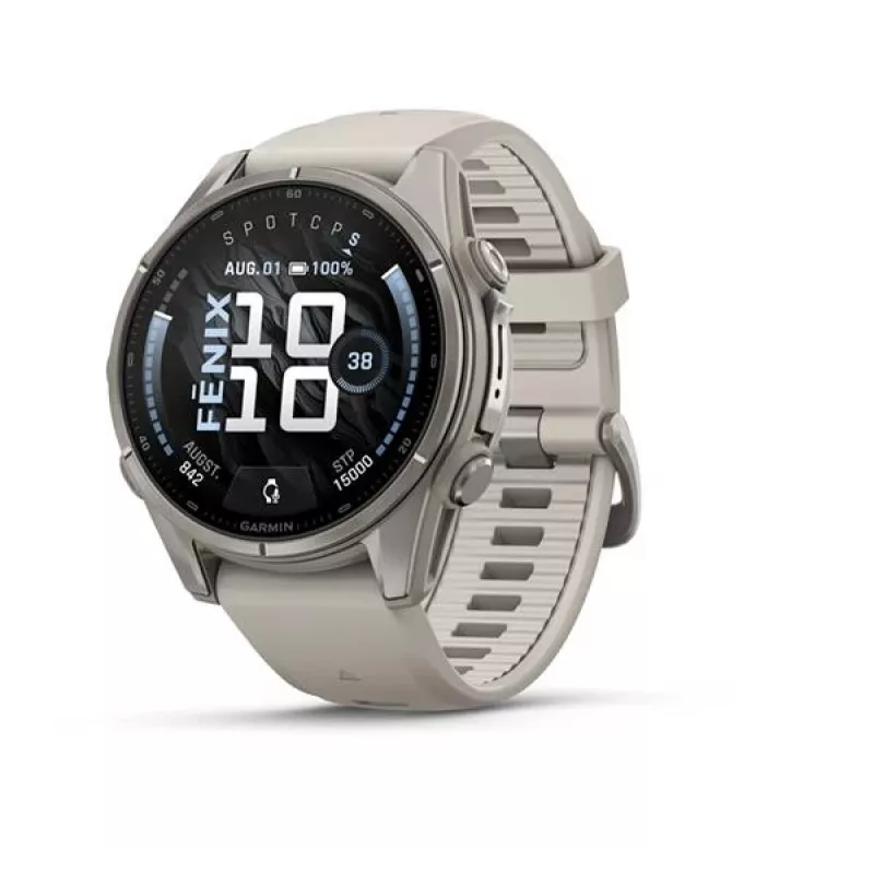 Garmin fenix 9 43 mm Titanium with Fog Grey Band