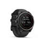Garmin fenix 9 – 47mm, Carbon Grey DLC Titanium with Black Silicone Band