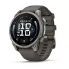 Garmin Fenix 9 – 47mm Titanium with Pebble Grey Silicone Band
