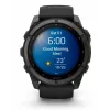 Garmin fenix 9 - 51mm, Carbon Grey DLC Titanium with Black Silicone Band 010-04763-11