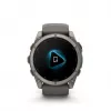 Garmin fenix 9 - 51mm, Titanium with Pebble Grey Silicone Band 010-04763-01