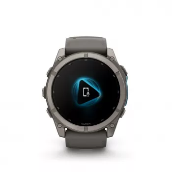 Garmin fenix 9 - 51mm, Titanium with Pebble Grey Silicone Band 010-04763-01