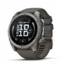 Garmin fenix 9 - 51mm, Titanium with Pebble Grey Silicone Band 010-04763-01