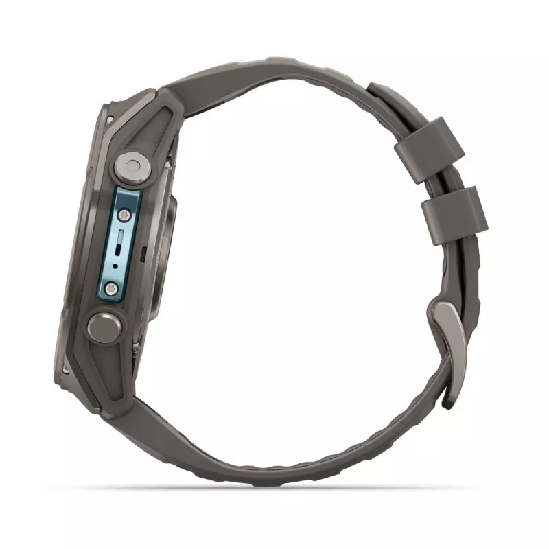 Garmin fenix 9 - 51mm, Titanium with Pebble Grey Silicone Band 010-04763-01