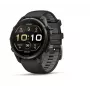 Garmin Fenix 9 Pro – 47mm Carbon Gray DLC Titanium with Black/Pebble Grey Silicone Band
