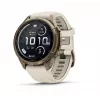 Garmin Fenix 9 Pro – inReach, 43mm Autumn Gold Titanium with Cream/French Grey Silicone Band
