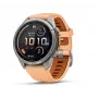 Garmin Fenix 9 Pro – inReach, 43mm, Titanium with Shell Pink/Autumn Orange Silicone Band
