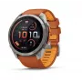 Garmin Fenix 9 Pro – inReach, 51mm Titanium with Autumn Orange/Spark Orange Silicone Band