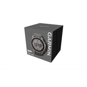 Garmin Fenix 9 Pro – inReach, Solar, 51mm Titanium with Pebble Grey Silicone Band