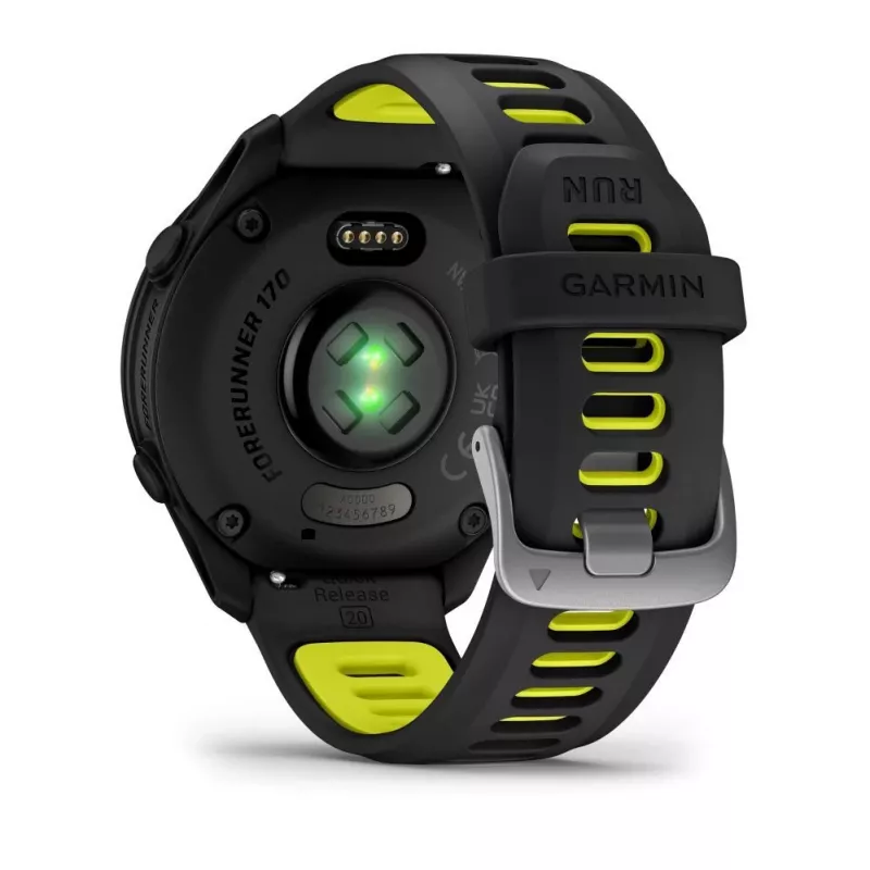 Garmin Forerunner 170 Music, Black with Black/Amp Yellow Band