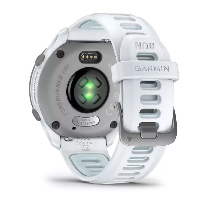 Garmin Forerunner 170 Music, Whitestone with Whitestone/Cloud Blue Band
