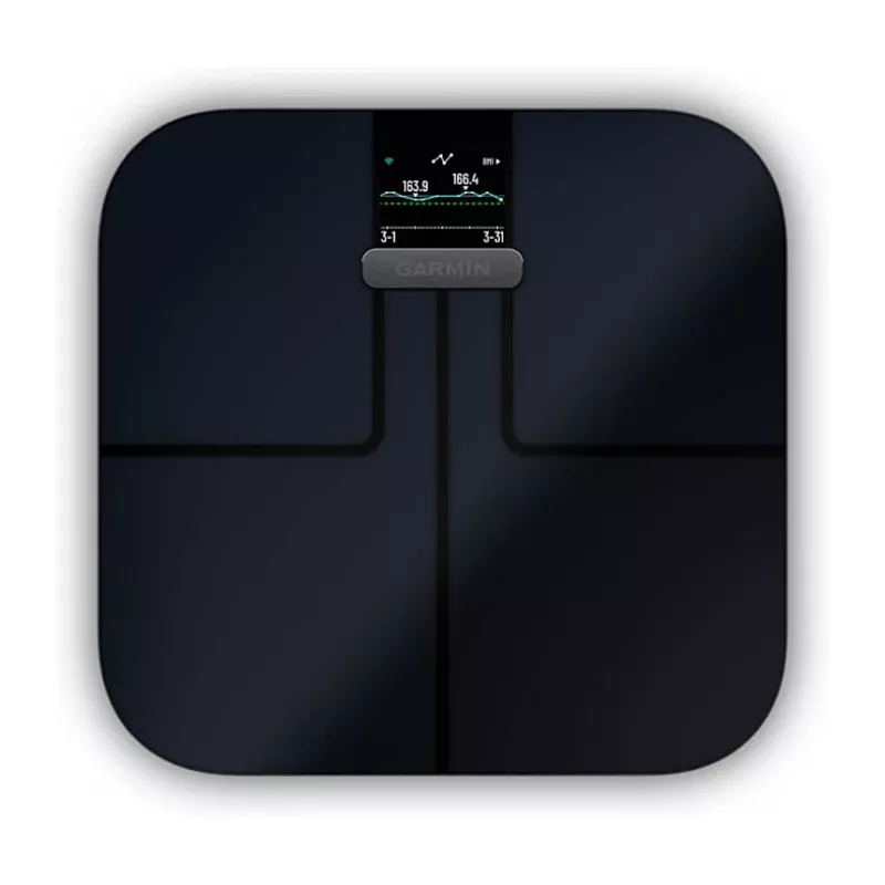 Garmin Index S2 Smart Scale Black with Wi-Fi, Body Composition, 16 User Profiles