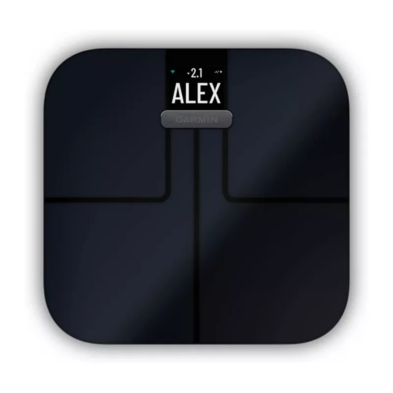Garmin Index S2 Smart Scale Black with Wi-Fi, Body Composition, 16 User Profiles