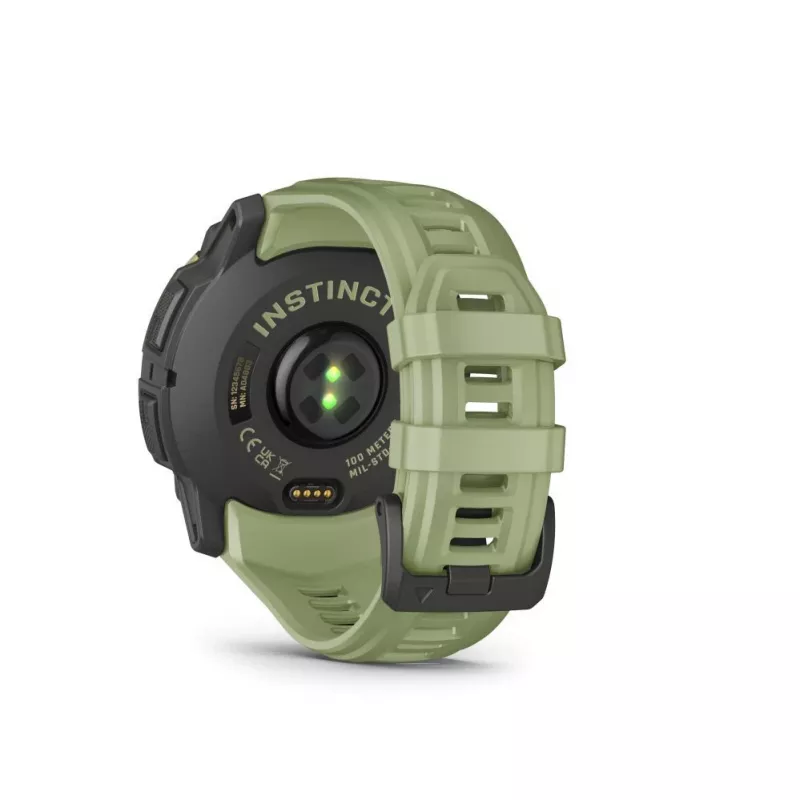 Garmin Instinct 3 50mm AMOLED Fern Green Smartwatch with Fern Green Silicone Band