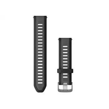 Garmin Quick Release Silicone Watch Band 20mm Black/Slate Grey 010-11251-AG