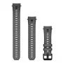 Garmin QuickFit 20 mm Silicone Watch Band in Charcoal for Instinct E 40 mm and Compatible Models
