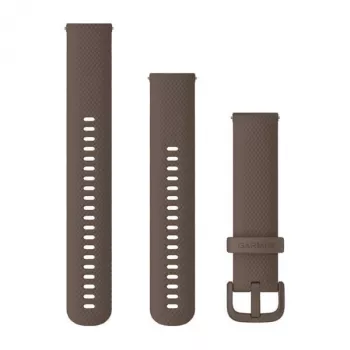Garmin QuickFit 20 mm Silicone Watch Band in Cocoa Brown