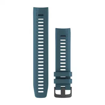 Garmin QuickFit 22 Watch Band for Instinct, Fenix, Forerunner, Epix – Lakeside Blue Silicone