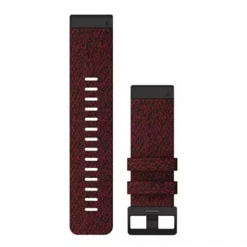 Garmin QuickFit 26 Watch Band Heathered Red Nylon
