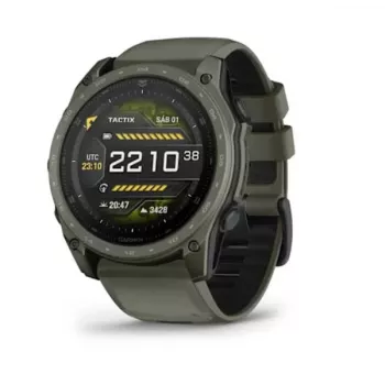 Garmin tactix 8 AMOLED Smartwatch 51 mm Cerakote with Applied Ballistics Ultralight Calculator, Olive Green