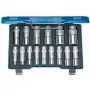 GEDORE 2190214 69-Piece 1/4 inch and 1/2 inch Drive Socket Set with Hex Sockets, Ratchets, Extensions, and Accessories in Steel Case