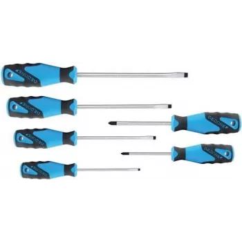 GEDORE Workshop 6-Piece Screwdriver Set Slotted and Phillips Pozidriv 1482300