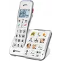 Geemarc AmpliDECT 595 Photo Cordless Senior Phone with Answering Machine, Photo Keys, Backlit Display, White